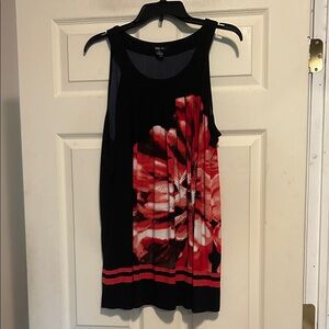 Style & Co. Top Size XL Black Red